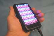 Triple LED acne healing light red blue infrared Handheld